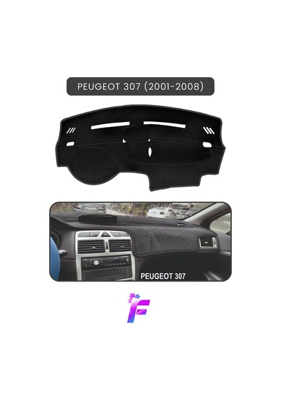 Peugeot 307 2001-2008 Araca Özel Torpido Örtüsü Ön Göğüs Kılıfı Tam Koruma Oto Aksesuar T96 Torpido Halısı
