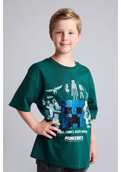 Defacto Minecraft Lisanslı Oversıze Payetli Bisiklet Yaka Kısa Kollu Yeşil Tişört Erkek Çocuk H8262a826hsgn516 Yeşil-gn516 Defacto Minecraft Lisanslı Oversıze Payetli Bisiklet Yaka Kısa Kollu Yeşil Tişört Erkek Çocuk H8262a826hsgn516 Yeşil-gn516