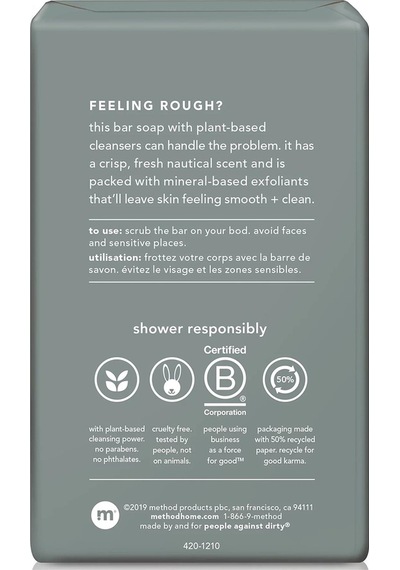 Method Men Sea + Surf Peeling Kalıp Sabun 170 G