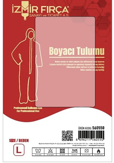 İzmir Fırça Boyacı Tulumu Beyaz