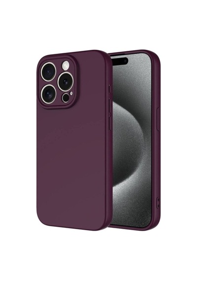 Apple Uyumlu iPhone 15 Pro Kılıf Zore Mara Lansman Kapak Koyu Mor