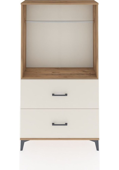 Arges Dolap Tek Raflı 2 Çekmeceli Tek Askılı 88x30x163 Çam-aytaşı Atlas Çam