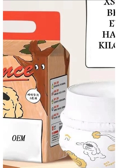 Kedi Köpek Külot Bezi Xs Beden 2-4 Kg Cırt Cırtlı Sızdırmaz Hasta Bezi Bx-316382 Çok Renkli