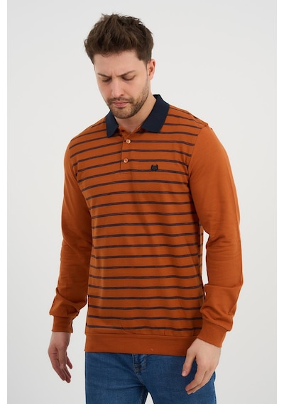 Alexander Gardi Alexandergardı Polo Yaka Sweatshırt Wk25386 Turuncu