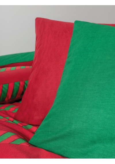 Cozy Home Festive Çift Kişilik Lastikli Çarşaflı Nevresim Takımı Holly Yeşil Yeşil
