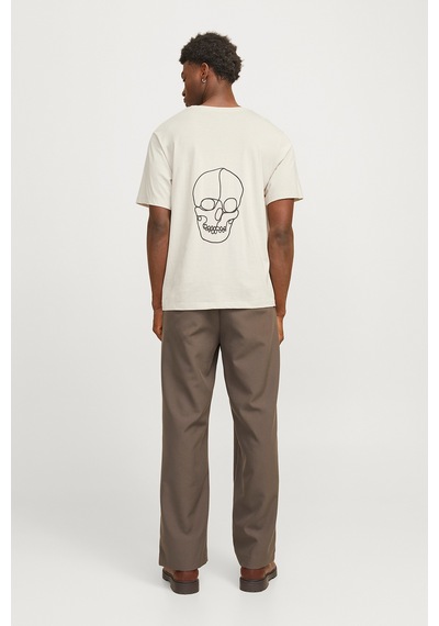 Jack & Jones Jjbrown Erkek T-shirt 12271365 Moonbeam