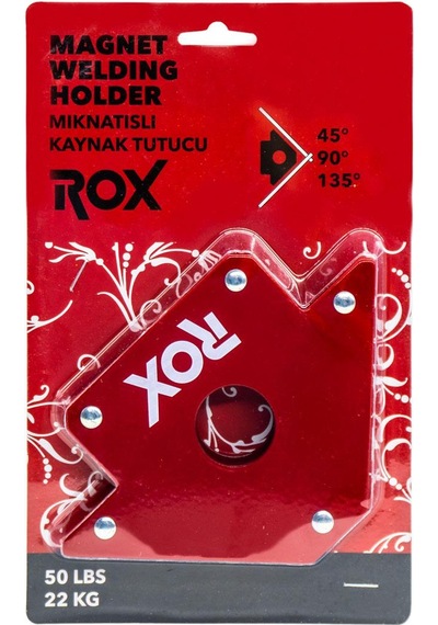 Rox 0072 Manyetik Açılı Kaynak Tutucu Mıknatıs Gönye 22 Kg