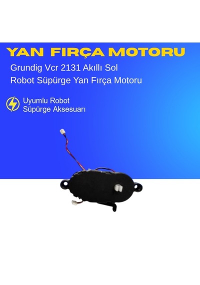 Grundig Vcr 2131 Akıllı Robot Süpürge Sol Yan Fırça Motoru Aksesuarları Yedek Parça