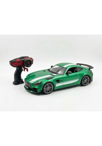 Uzaktan Kumandalı Işıklı Şarjlı 2.4ghz Mercedes-benz Amg Gt R Pro 1:12 Ölçekli Dev Oyuncak Araba Yeşil