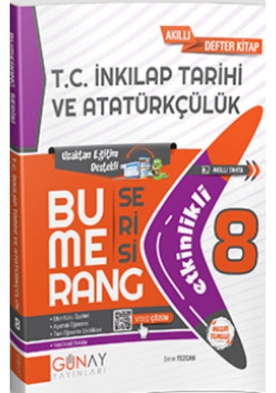Günay Yayınları Bumerang 8. Sınıf Inkilap Tarihi Ve Atatürkçülük