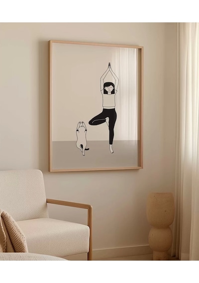Çerçevesiz Poster Mırıldayan Denge