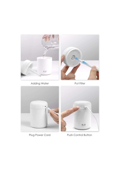 Lexroo 300 Ml Mini Usb Hava Nemlendirici Ve Buhar Makinesi