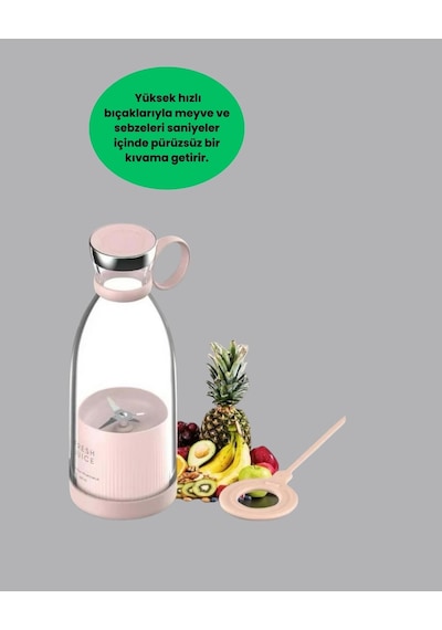 1200mah Şarjlı, Hafif Ve Pratik Taşınabilir Blender