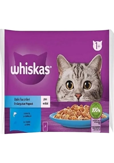 Whiskas Balık Favorileri Yetişkin Kedi Yaş Maması 4 85gr 13 Adet-103