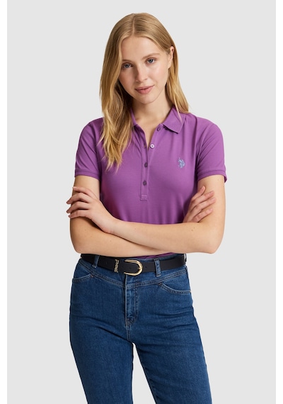 U.S. Polo Assn. U.s. Polo Assn. Kadın Menekşe Tişört Basic 50321818-vr037 Menekse