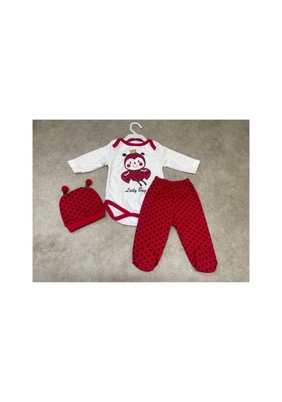 My Baby Kumsal Sevimli Hayvan Karakterli 3lü Bebek Badi Takım 417 Kırmızı Kırmızı
