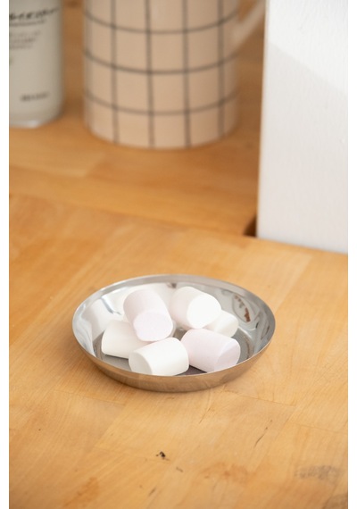 Çelik 11,5 Cm Atıştırmalık Sosluk Mini Tabak Gümüş - 690339847 Gümüş