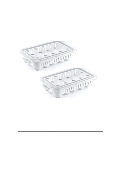 Yumurta Saklama Kabı 15'li 2 Adet, Steril Yumurtalık, Kapaklı Yumurta Organizeri Bpa Free Plastik Be Diğer