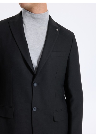 Fabrika Comfort Siyah Erkek Kırlangıç Regular Fit Düz Ceket Fc4wm-ckt 2484
