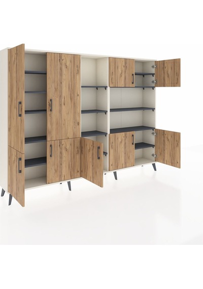 Arges Dolap 14 Raflı 9 Kapaklı 220x30x163 Aytaşı-çam/antrasit Aytaşı-çam/antrasit Arges Dolap 14 Raflı 9 Kapaklı 220x30x163 Aytaşı-çam/antrasit Aytaşı-çam/antrasit