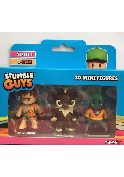 Stumble Guys Seri 4 3'lü Mini Figür Cave Guy