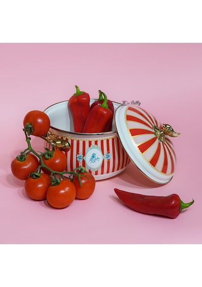 Bellisima Emaye Tencere 20 Cm Pembe