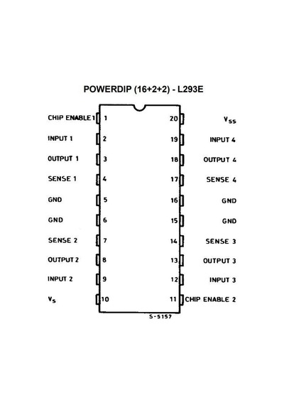 L293E DIP-20 Motor Sürücü Entegresi