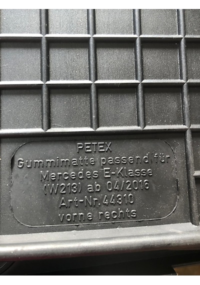 Mercedes W213 Lastik Paspas Siyah E-class Petex