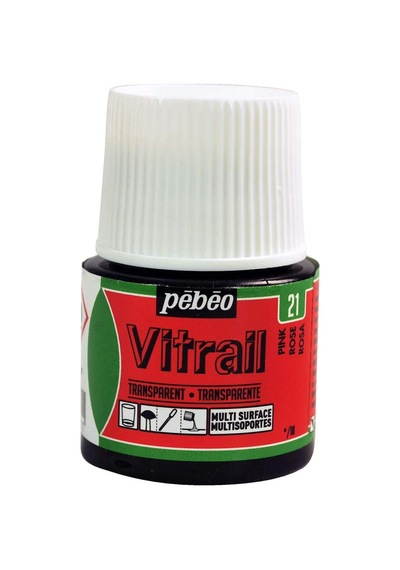 Pebeo Vitrail Cam Boyası 45ml - 21 Pink