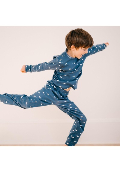 Antebies Organik Lacivert Kutup Ayısı Desenli Beli Lastikli Uzun Kollu Erkek Çocuk Pijama Takımı Antebies Organik Lacivert Kutup Ayısı Desenli Beli Lastikli Uzun Kollu Erkek Çocuk Pijama Takımı