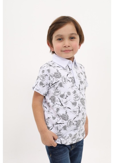 Toontoy Kids Toontoy Erkek Çocuk Desenli Tişört Beyaz Toontoy Kids Toontoy Erkek Çocuk Desenli Tişört Beyaz