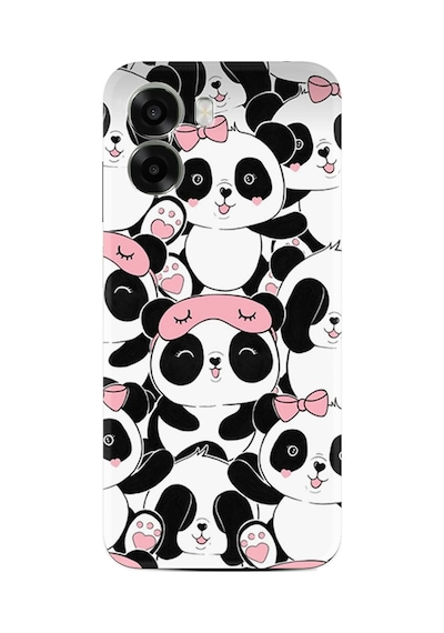 Oppo A6x Uyumlu Kılıf Boutique Baskılı Resimli Uykucu Pandalar Pcode -087