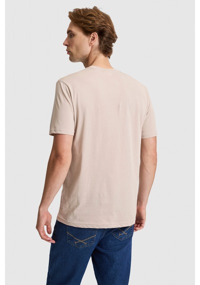 U.S. Polo Assn. U.s. Polo Assn. Erkek Taş Tişört Basic 50322312-vr049 Taş Rengi
