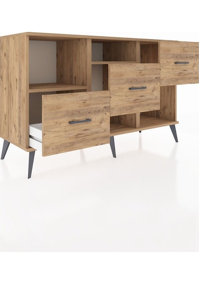 Hyperion Konsol 2 Raflı 3 Çekmeceli 132x44x83 Çam-çam Çam Hyperion Konsol 2 Raflı 3 Çekmeceli 132x44x83 Çam-çam Çam
