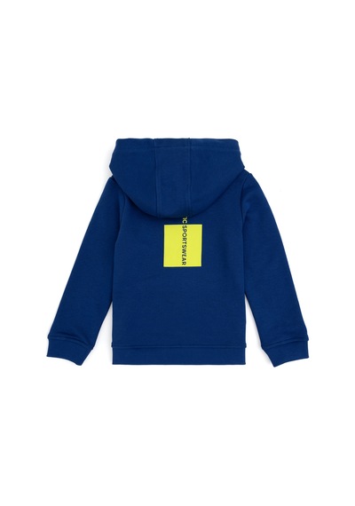 U.S. Polo Assn. Erkek Çocuk İndigo Kapüşonlu Sweatshirt 50293515-VR028