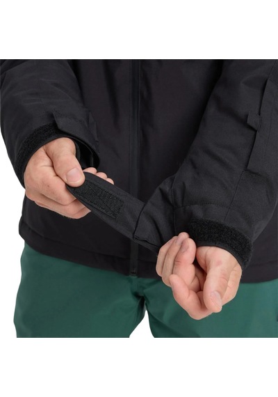 Quiksilver Quıksılver Tıtano Jk Erkek Anthracite - Solid Snowboard Ceketi Eqytj03513-11793 Siyah