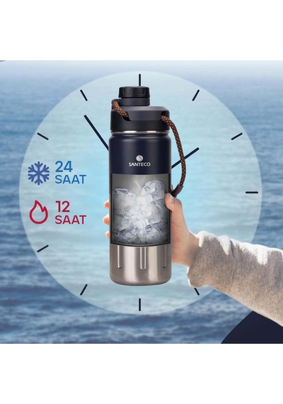 Santeco Ktwo Sporcu Termosu 500 Ml-lacivert Mavi
