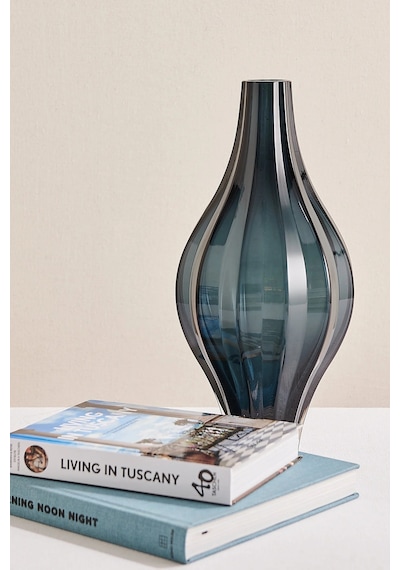 Pasabahce Dalgalı Vazo 37 Cm Lacivert