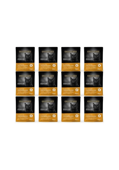 Tavuklu Ciğerli Pouch Yaş Kedi Maması 85 Gr X 12 Adet