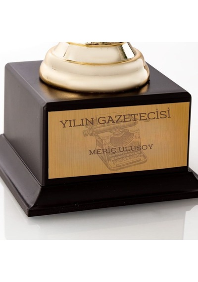 Kişiye Özel Yılın Gazetecisi Oscar Ödülü Altın Renk Prestijli Mesleki Hediye