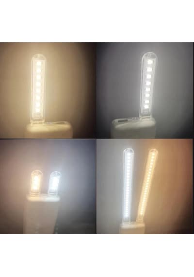 8 LED Günışığı Taşınabilir Mini USB Led Lamba 5730 SMD Kamp Stick Çok Renkli