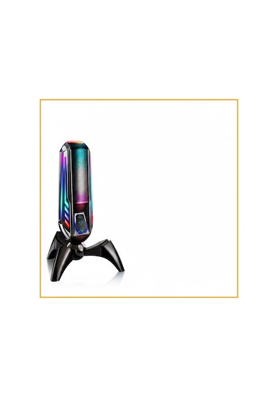 Elyvra Rgb Usb Masaüstü Mikrofon Oyun Canlı Yayın Karaoke Konferans Siyah