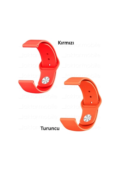 20 Mm / 22 Mm Silikon Kordon Universal Spor Kayış 20 Renk