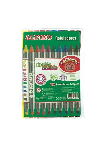 Alpino Double Çift Taraflı Keçeli Kalem 10'lu