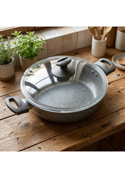 Argos 26 Cm Karnıyarık Tenceresi - İç-dış Gri Kırçıl Granit Efektli Yanmaz Yapışmaz Cam Kapaklı Sığ Tencere Çok Renkli Argos 26 Cm Karnıyarık Tenceresi - İç-dış Gri Kırçıl Granit Efektli Yanmaz Yapışmaz Cam Kapaklı Sığ Tencere Çok Renkli
