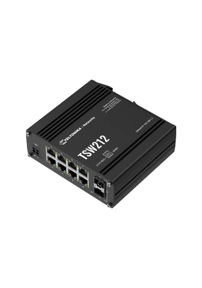 Teltonika Tsw212 Yönetilebilir L2 Switch, 8 Gigabit + 2 Sfp, Poe'siz Tsw212000000