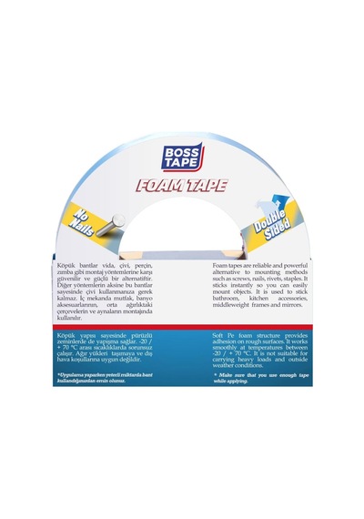 15 Kg Çift Taraflı Köpük Aksesuar Montaj Bandı 24 Mm X 10m