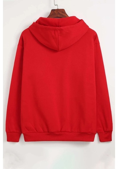 Uyguntarz Unisex Osaka Baskılı Sweatshirt Kırmızı