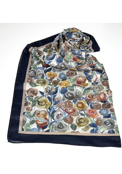 Bonjela Soft Pamuk Şal-75 X 190 -06572 Lacivert