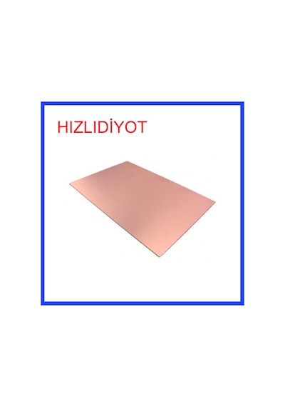 10X15 Fr2 Bakır Baskı Devre Plaketi